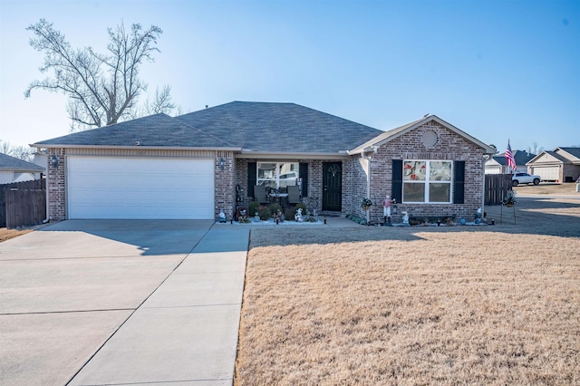 ranch-style house with a garage