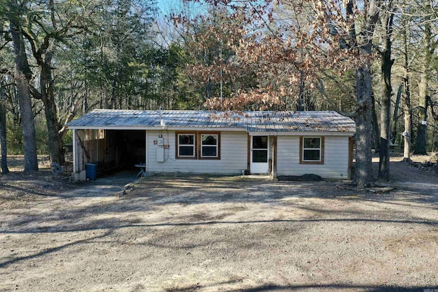 view of front of home