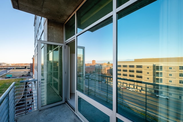 view of balcony