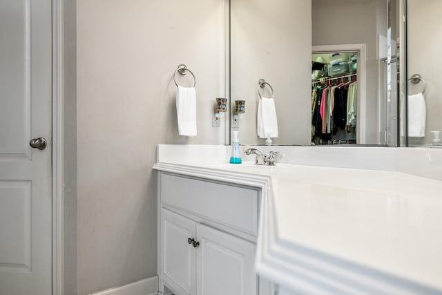 bathroom featuring vanity