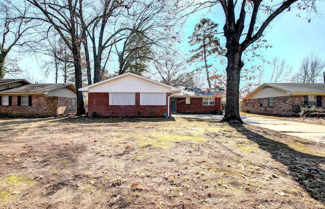 view of ranch-style home