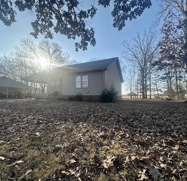 view of side of home