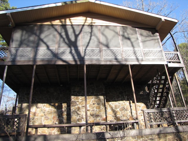 view of outdoor structure