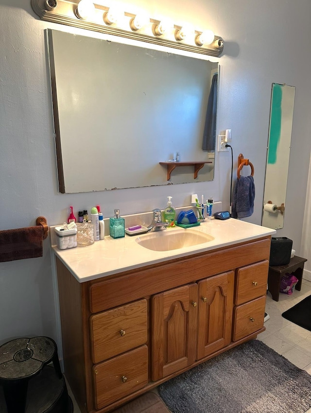 bathroom with vanity