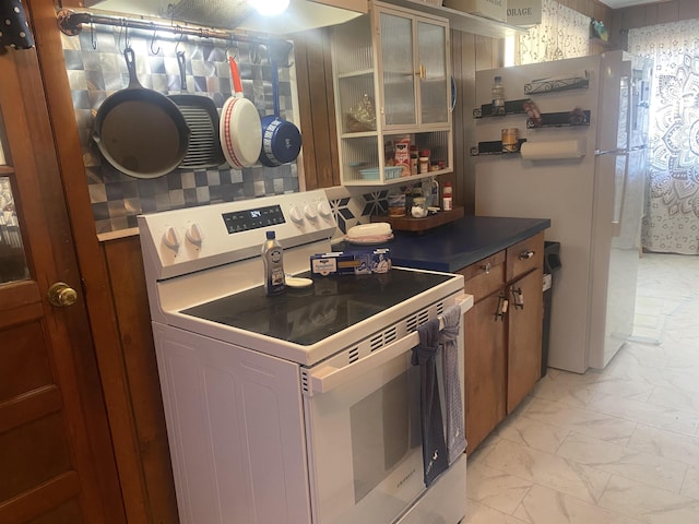 kitchen featuring white appliances