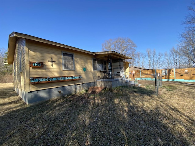 view of back of property