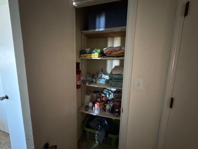 view of pantry