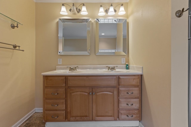 bathroom with vanity