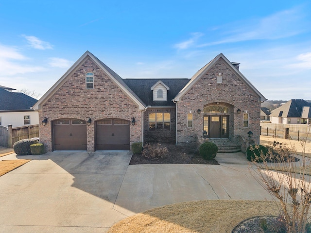 view of front of house featuring a garage