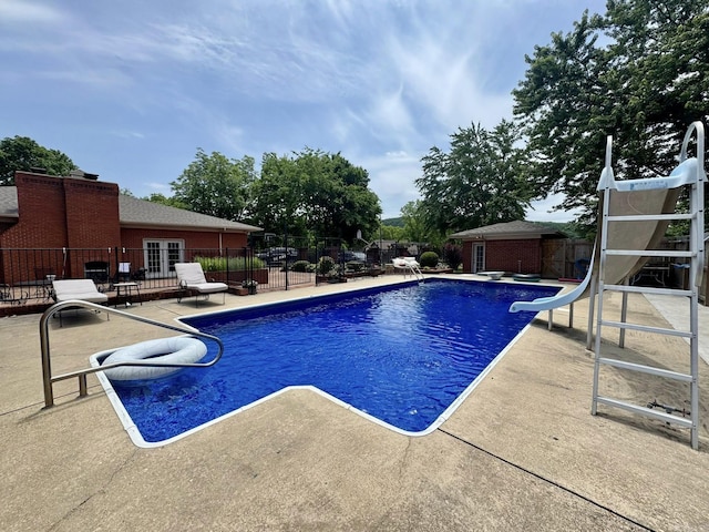 211 Service St, Mountain View, AR 72560 - view of pool with a patio area and a water slide