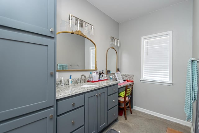 bathroom with vanity