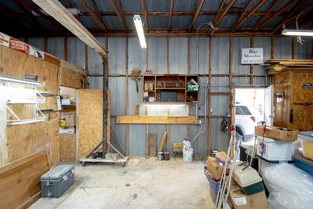 miscellaneous room featuring concrete flooring