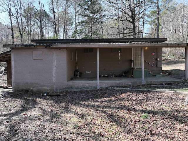 view of rear view of property