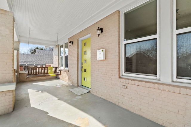 view of patio with covered porch