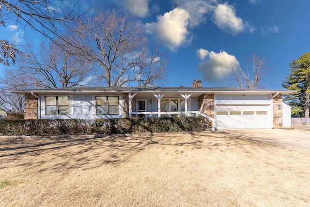 ranch-style house with a garage