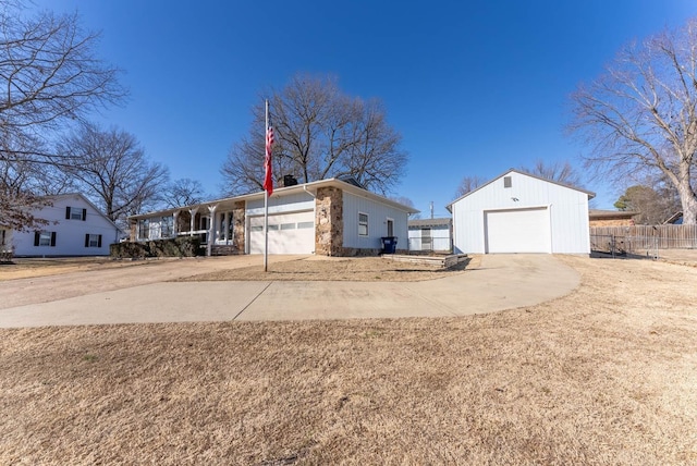 view of home's exterior with a garage