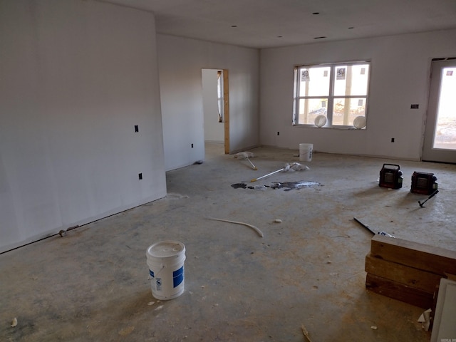 view of unfurnished living room