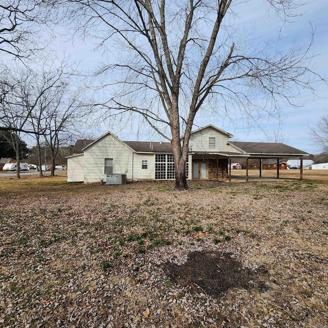 view of rear view of property