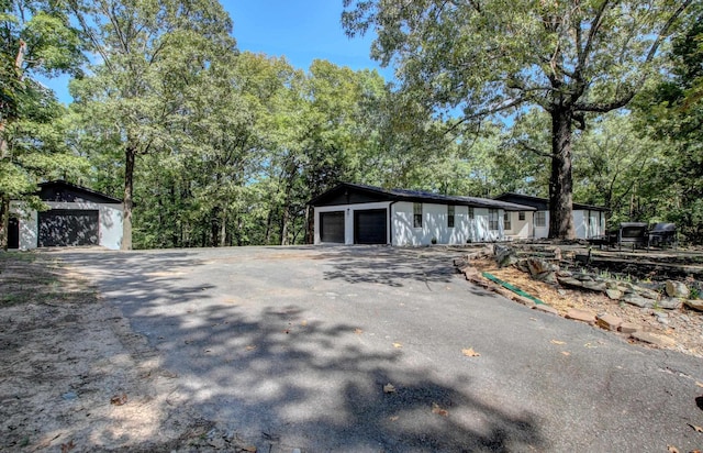 view of home's exterior with a garage