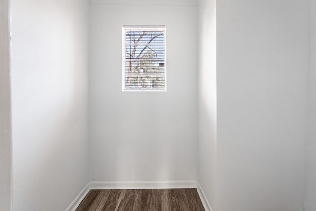 empty room featuring hardwood / wood-style floors