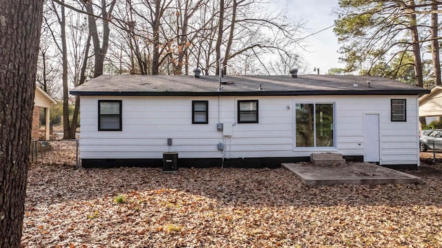 rear view of house with a patio area