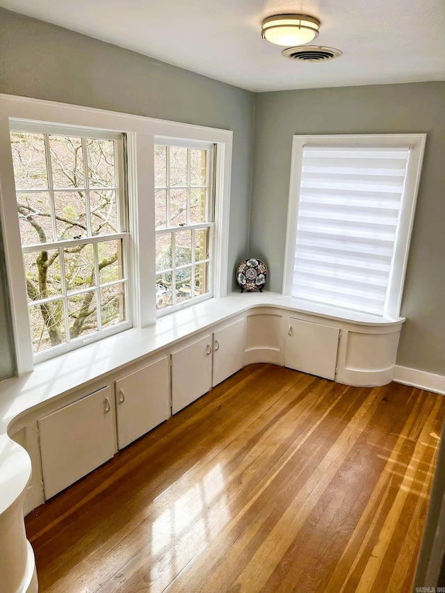 interior space featuring light hardwood / wood-style floors