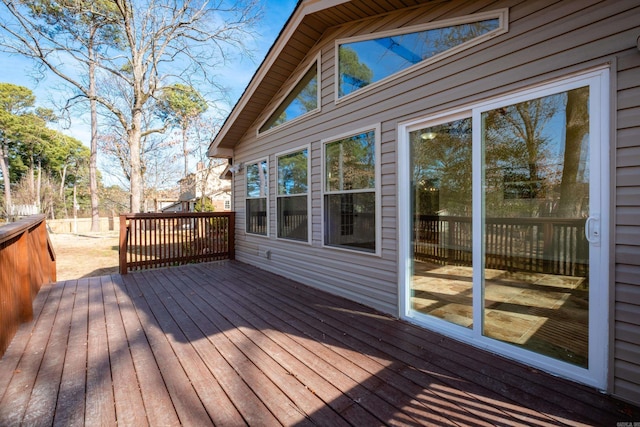 view of wooden terrace