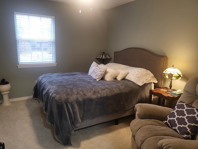 bedroom with carpet flooring