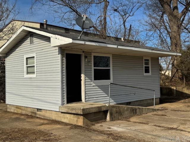 view of back of property