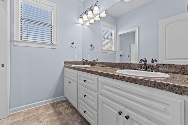 bathroom featuring vanity