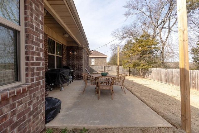 view of patio / terrace with grilling area