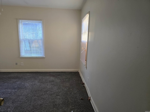 view of carpeted empty room