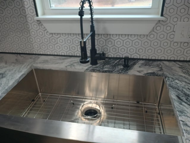 interior details featuring sink