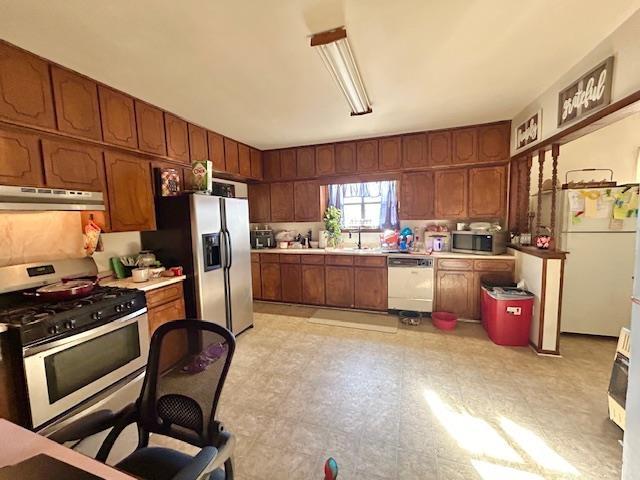 kitchen with stainless steel appliances