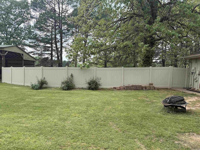 149 Roden Mill Rd, Conway, AR 72032 - view of yard with an outdoor fire pit