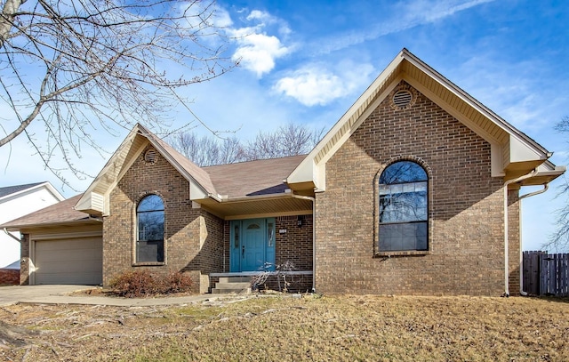 view of front of house featuring a garage