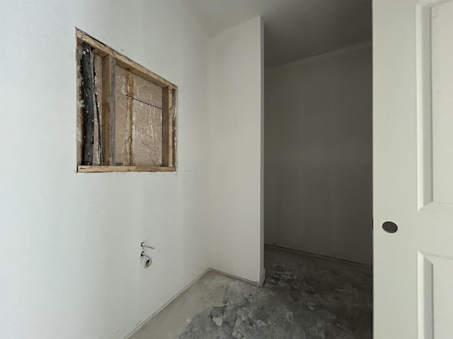 interior space with concrete flooring