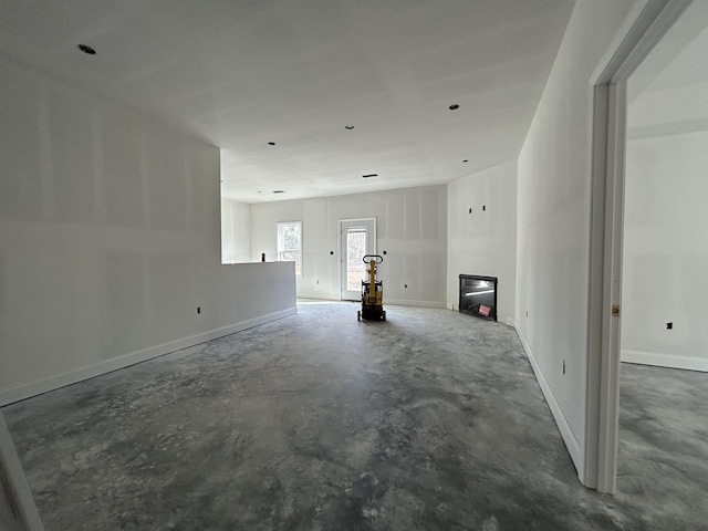 view of unfurnished living room