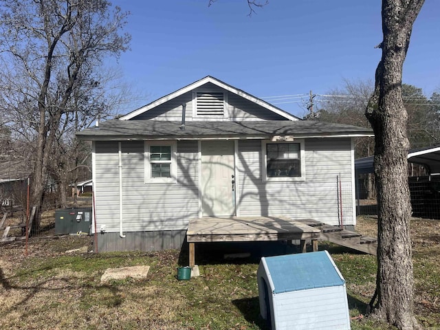 view of rear view of house