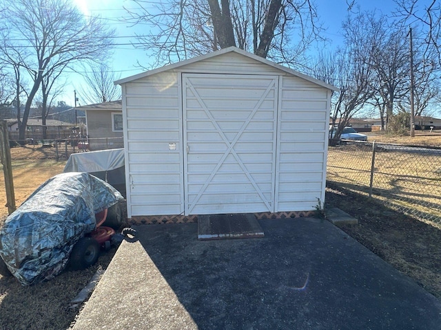 view of outbuilding