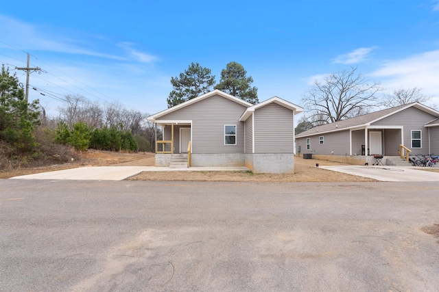 view of front of property with a porch