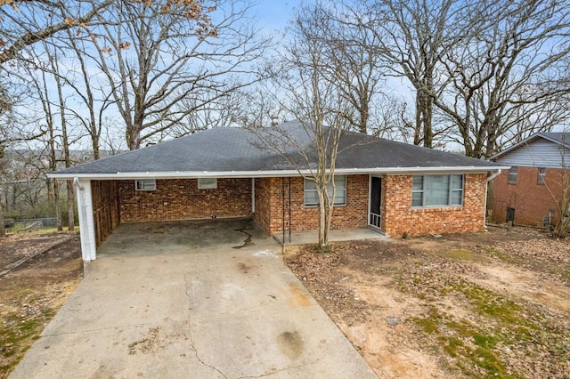 view of ranch-style home