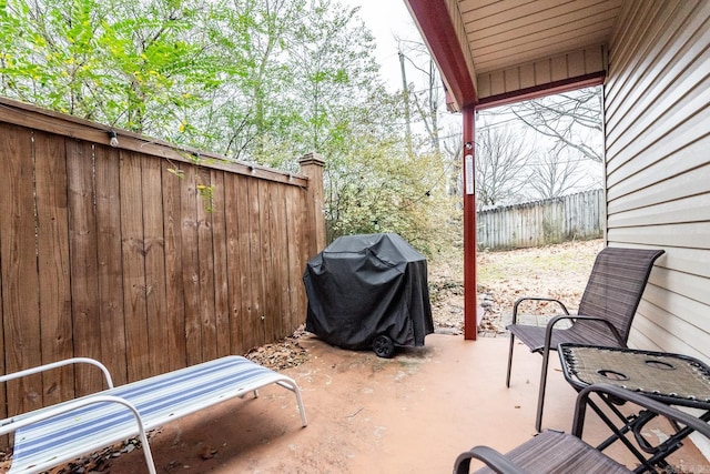 view of patio / terrace with grilling area