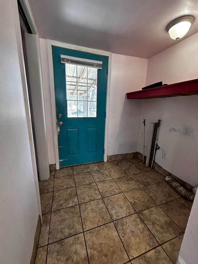 view of tiled entryway