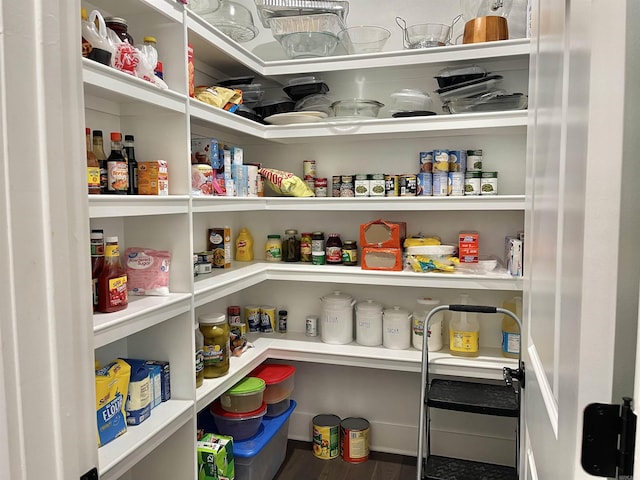 view of pantry