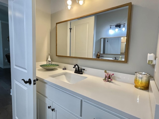 bathroom featuring vanity