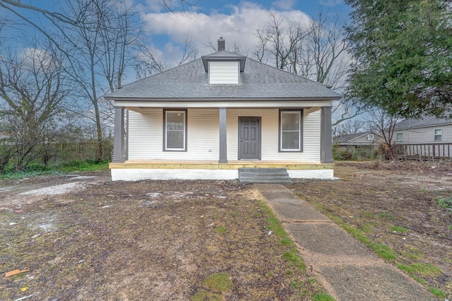 bungalow with a porch