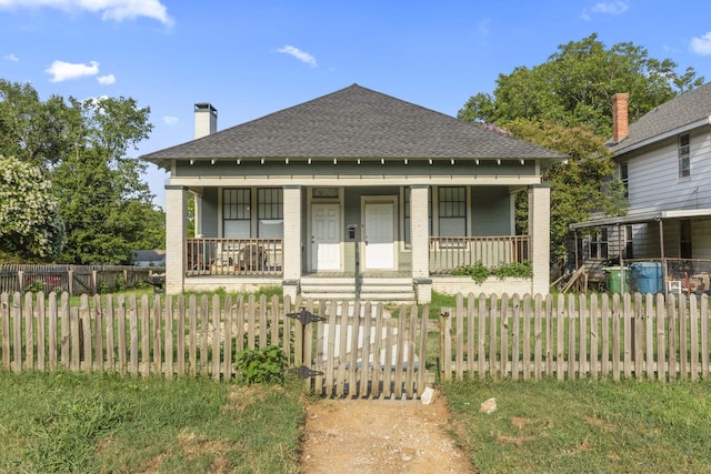 bungalow with covered porch