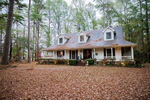 view of front facade featuring a porch