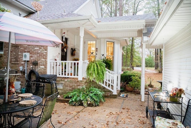 view of patio featuring area for grilling